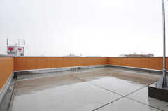 屋上の様子2。デッキテーブル＆チェアを設置する予定なのだそう。(2013-11-07,共用部,OTHER,8F)