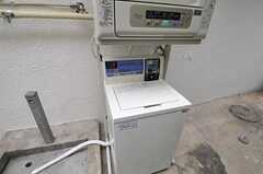 洗濯機、乾燥機の様子。コイン式です。(2012-03-06,共用部,LAUNDRY,1F)