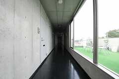 廊下の様子2。ルーフバルコニーがあります。(2011-08-26,共用部,OTHER,4F)