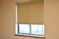 窓にはロールカーテンが設置されています。（206号室）(2021-03-02,専有部,ROOM,2F)