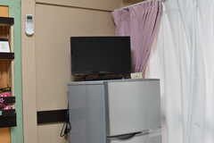 全室、冷蔵庫とTVが用意されています。（101号室）(2017-07-04,専有部,ROOM,1F)
