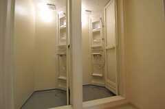 2つ並んだシャワールームの様子。脱衣室は1つです。(2012-01-10,共用部,BATH,3F)