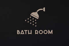 シャワールームのサイン。(2021-02-18,共用部,BATH,3F)