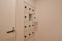 入浴中に専有部の鍵などを収納して置ける貴重品ボックス。(2016-12-12,共用部,OTHER,1F)