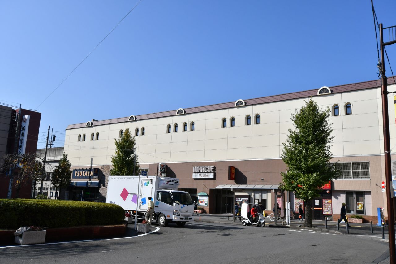 小田急線・狛江駅の様子。