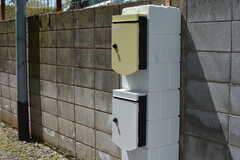 フロアごとに設置された郵便受けの様子。(2022-04-08,周辺環境,ENTRANCE,1F)