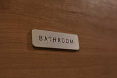 バスルームのサイン。(2021-02-24,共用部,BATH,2F)