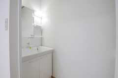 洗面台の様子。201号室以外は洗面台付きの専有部。（203号室）(2013-03-07,専有部,ROOM,2F)