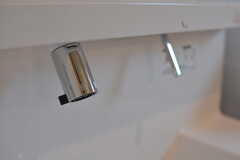 洗面台はシャワー水栓。(2022-12-13,共用部,WASHSTAND,2F)