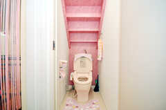 ウォシュレット付きトイレの様子。(2010-04-09,共用部,TOILET,1F)
