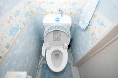 ウォシュレット付きトイレの様子2。(2010-04-09,共用部,TOILET,1F)