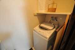 洗濯機の様子。(2014-05-28,共用部,LAUNDRY,1F)