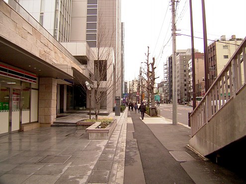 神谷町駅からシェアハウスへ向かう道