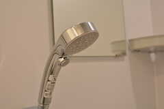 シャワーヘッドは手元でも操作できるタイプ。(2021-12-07,共用部,BATH,2F)