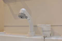 洗面台はシャワー水栓付きです。(2019-01-30,共用部,WASHSTAND,1F)