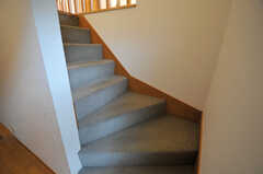 階段の様子2。カーペット敷きです。(2011-09-22,共用部,OTHER,2F)