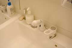 洗面台はシャワー水栓付き。(2016-03-15,共用部,OTHER,1F)