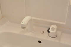 洗面台はシャワー水栓。(2022-02-02,共用部,WASHSTAND,1F)