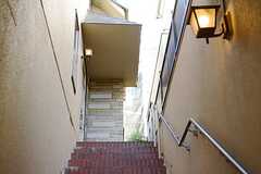 玄関に続く階段の様子。(2014-12-08,共用部,OTHER,1F)