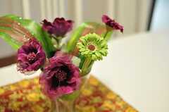 ビビッドな色合いの花が色を添えます。(2012-07-11,共用部,LIVINGROOM,1F)