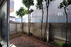 庭は入居者用の自転車置き場を兼ねます。（101号室）(2011-01-25,専有部,ROOM,1F)