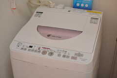 洗濯機の様子。(2022-04-08,共用部,LAUNDRY,2F)