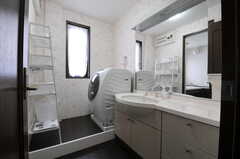 脱衣室の様子。洗濯機と洗面台が設置されています。(2012-03-08,共用部,OTHER,3F)