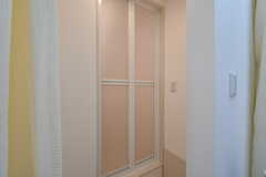 シャワールームの脱衣スペース。(2021-02-09,共用部,BATH,1F)