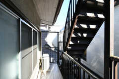 階段の先が屋上です。(2021-02-09,共用部,OTHER,2F)