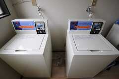 洗濯機の様子。(2013-05-13,共用部,LAUNDRY,1F)