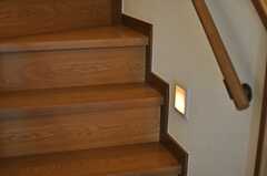 階段の足下には照明が設置されています。(2014-06-01,共用部,OTHER,1F)