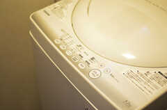 洗濯機の様子。(2014-10-08,共用部,LAUNDRY,1F)