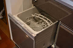 食器洗浄機の様子。(2020-12-17,共用部,KITCHEN,1F)