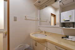 脱衣室に設置された洗面台。(2022-09-29,共用部,WASHSTAND,1F)