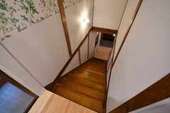 階段の様子。バスルームやシャワールームは1階にあります。(2021-03-05,共用部,OTHER,2F)
