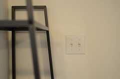 立体感のある電気のスイッチ。（201号室）(2011-11-01,専有部,ROOM,2F)