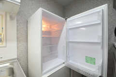 冷蔵庫は部屋ごとに使える場所が決まっているそう。(2010-09-14,共用部,KITCHEN,1F)