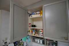 各部屋ごとに食材を置く場所が決まっています。(2013-04-04,共用部,KITCHEN,2F)