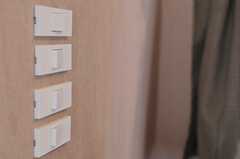 電気のスイッチは玄関に集約されています。（103号室）(2013-05-19,専有部,ROOM,1F)