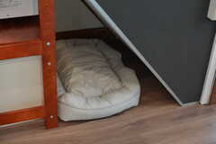 階段下が犬用ベッドスペース。(2022-02-28,共用部,LIVINGROOM,1F)