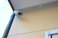 玄関付近には、防犯カメラが2台設置されています。(2012-12-24,共用部,OTHER,1F)