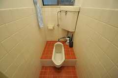 和式トイレの様子。(2013-03-27,共用部,TOILET,1F)