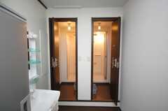 シャワールームの様子。(2008-11-07,共用部,BATH,1F)