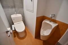 ウォシュレット付きトイレの様子2。立式トイレを併設しています。(2020-03-17,共用部,TOILET,1F)