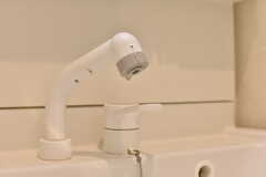 洗面台はシャワー水栓付きです。(2018-06-20,共用部,WASHSTAND,1F)