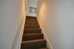 階段はカーペット敷きになっており、音が響きにくくなっています。模様もステキ。(2011-05-20,共用部,OTHER,3F)