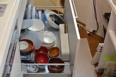 食器類はシンク下に収納されています。(2021-08-24,共用部,KITCHEN,2F)