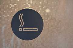 喫煙ルームのサイン。(2015-03-02,共用部,OTHER,1F)