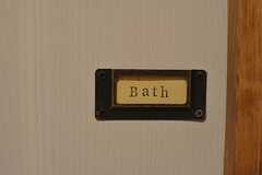 バスルームのサイン。(2015-03-31,共用部,BATH,1F)